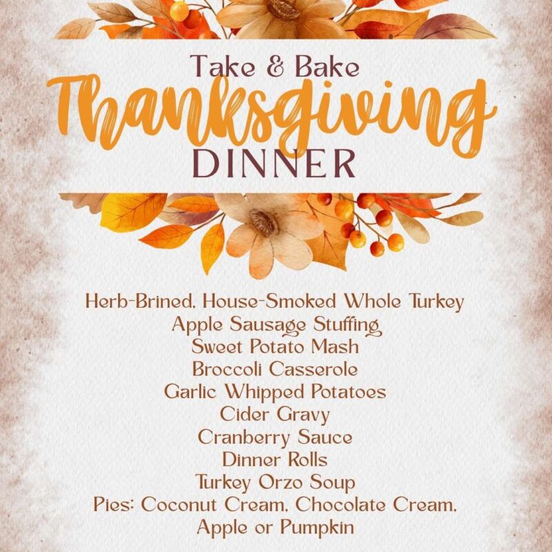 Thanksgiving Dinner Takeout Schenectady